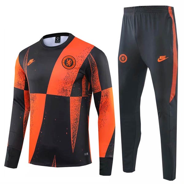 Chandal Chelsea Negro Naranja 2019-2020